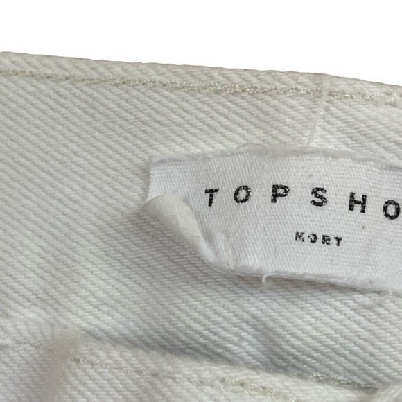 Topshop Kort High Waisted Colorblock Straight Leg Jeans Brown women’s size 30 - Picture 5 of 7